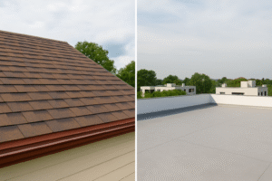 shingle vs floor roofing