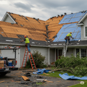 storm damage roof repair