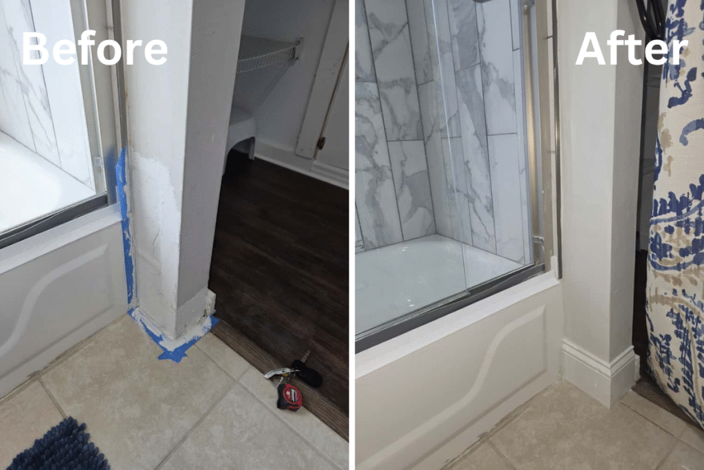 Before and after roof repair 7