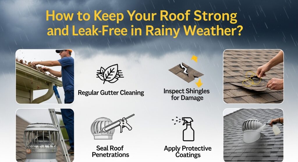 How to Keep Your Roof Strong and Leak-Free in Rainy Weather?