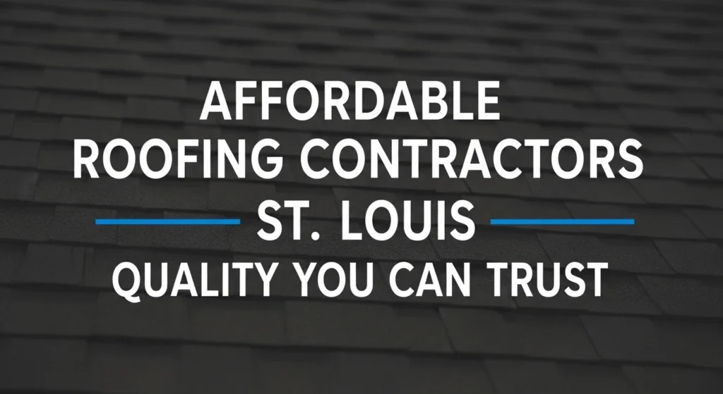 Affordable Roofing Contractors St. Louis Quality You Can Trust